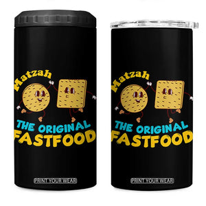 Funny Passover Matzah 4 in 1 Can Cooler Tumbler The Original Fast Food Seder Jewish TS02 One Size: 16 oz Black Print Your Wear