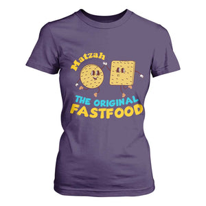 Funny Passover Matzah T Shirt For Women The Original Fast Food Seder Jewish TS02 Purple Print Your Wear