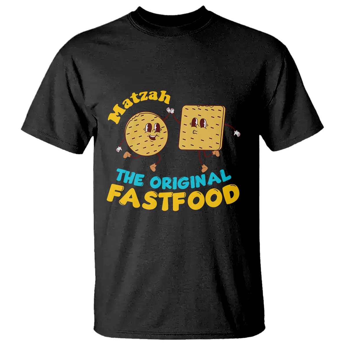Funny Passover Matzah T Shirt The Original Fast Food Seder Jewish TS02 Black Print Your Wear