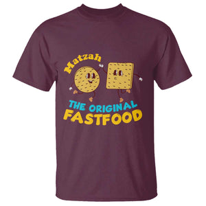 Funny Passover Matzah T Shirt The Original Fast Food Seder Jewish TS02 Maroon Print Your Wear