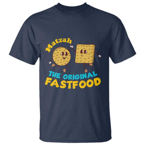 Funny Passover Matzah T Shirt The Original Fast Food Seder Jewish TS02 Navy Print Your Wear