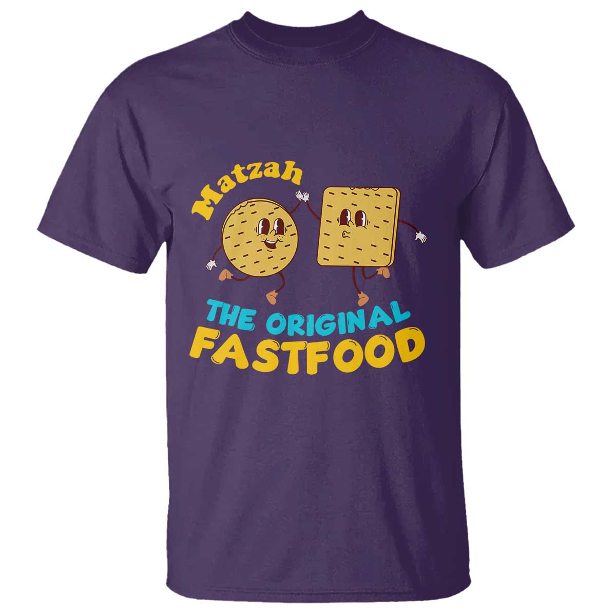 Funny Passover Matzah T Shirt The Original Fast Food Seder Jewish TS02 Purple Print Your Wear