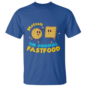 Funny Passover Matzah T Shirt The Original Fast Food Seder Jewish TS02 Royal Blue Print Your Wear