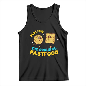Funny Passover Matzah Tank Top The Original Fast Food Seder Jewish TS02 Black Print Your Wear