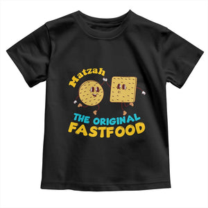 Funny Passover Matzah Toddler T Shirt The Original Fast Food Seder Jewish TS02 Black Print Your Wear