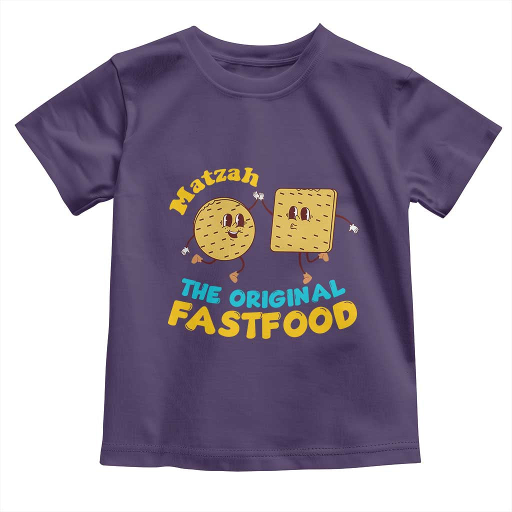 Funny Passover Matzah Toddler T Shirt The Original Fast Food Seder Jewish TS02 Purple Print Your Wear