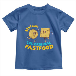 Funny Passover Matzah Toddler T Shirt The Original Fast Food Seder Jewish TS02 Royal Blue Print Your Wear