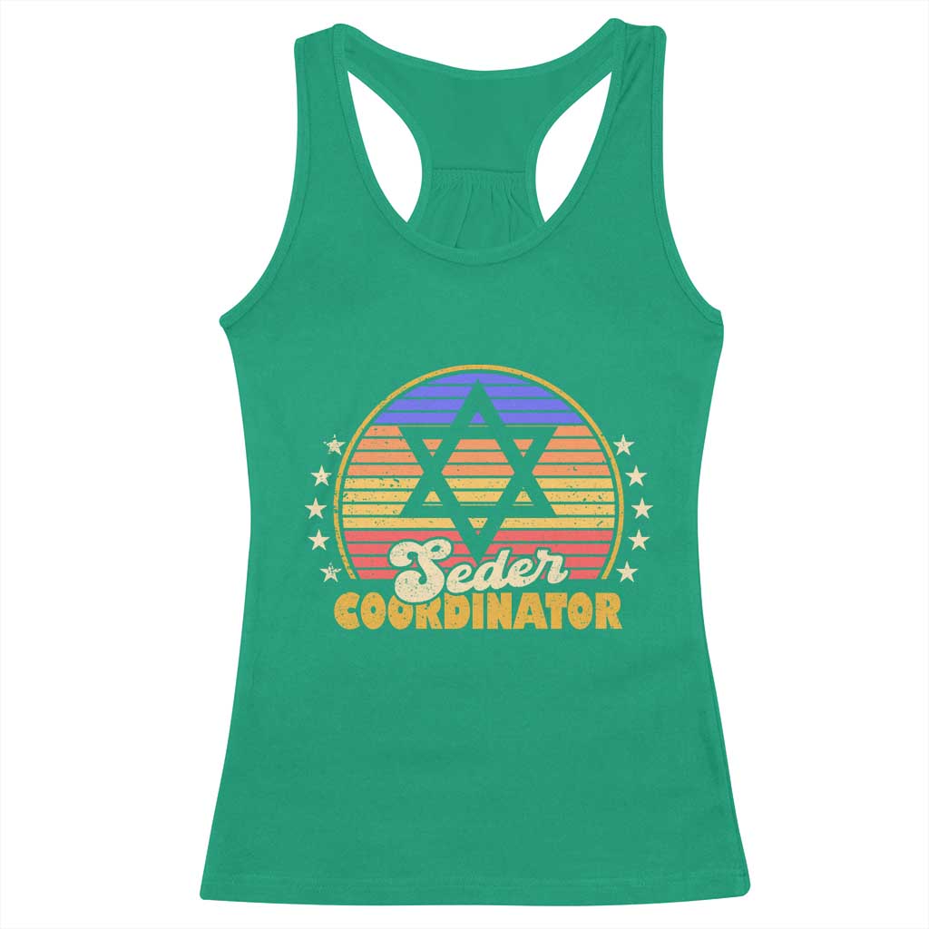 Funny Passover Racerback Tank Top Seder Coordinator Jewish Passover Leader TS02 Irish Green Print Your Wear