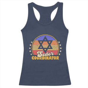 Funny Passover Racerback Tank Top Seder Coordinator Jewish Passover Leader TS02 Navy Print Your Wear