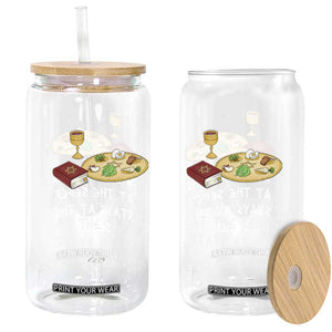 Funny Passover Seder Glass Can What Happens At The Seder Stays At The Seder Jewish Holiday TS02 Black Print Your Wear