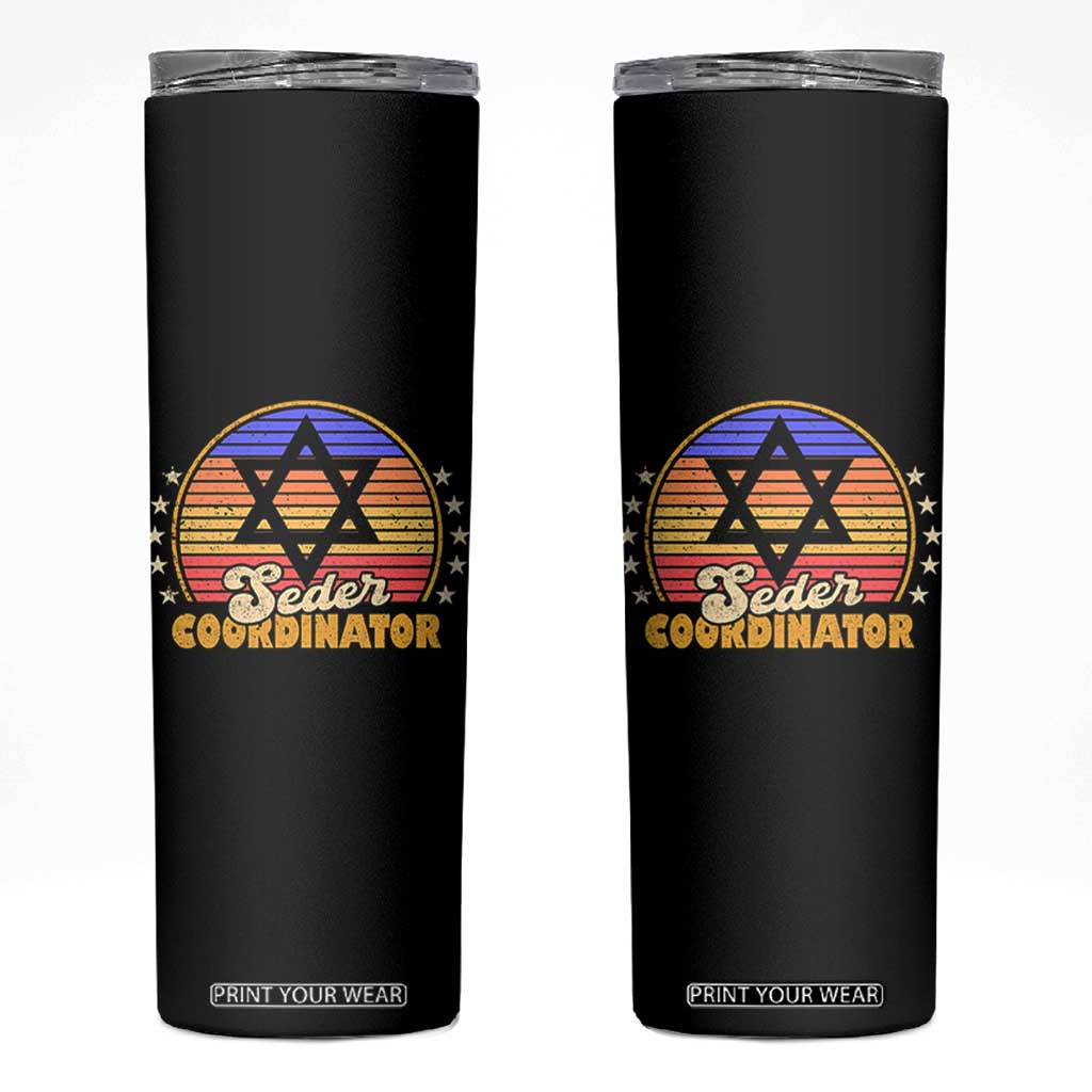 Funny Passover Skinny Tumbler Seder Coordinator Jewish Passover Leader TS02 Black Print Your Wear