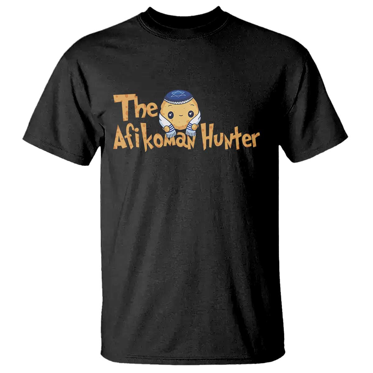 Funny Passover T Shirt Afikoman Hunter Jewish Family Seder Matzah TS02 Black Print Your Wear