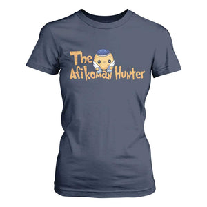 Funny Passover T Shirt For Women Afikoman Hunter Jewish Family Seder Matzah TS02 Navy Print Your Wear