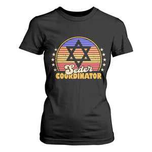 Funny Passover T Shirt For Women Seder Coordinator Jewish Passover Leader TS02 Black Print Your Wear