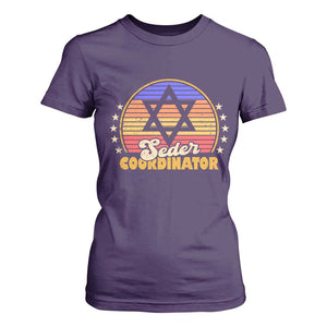 Funny Passover T Shirt For Women Seder Coordinator Jewish Passover Leader TS02 Purple Print Your Wear