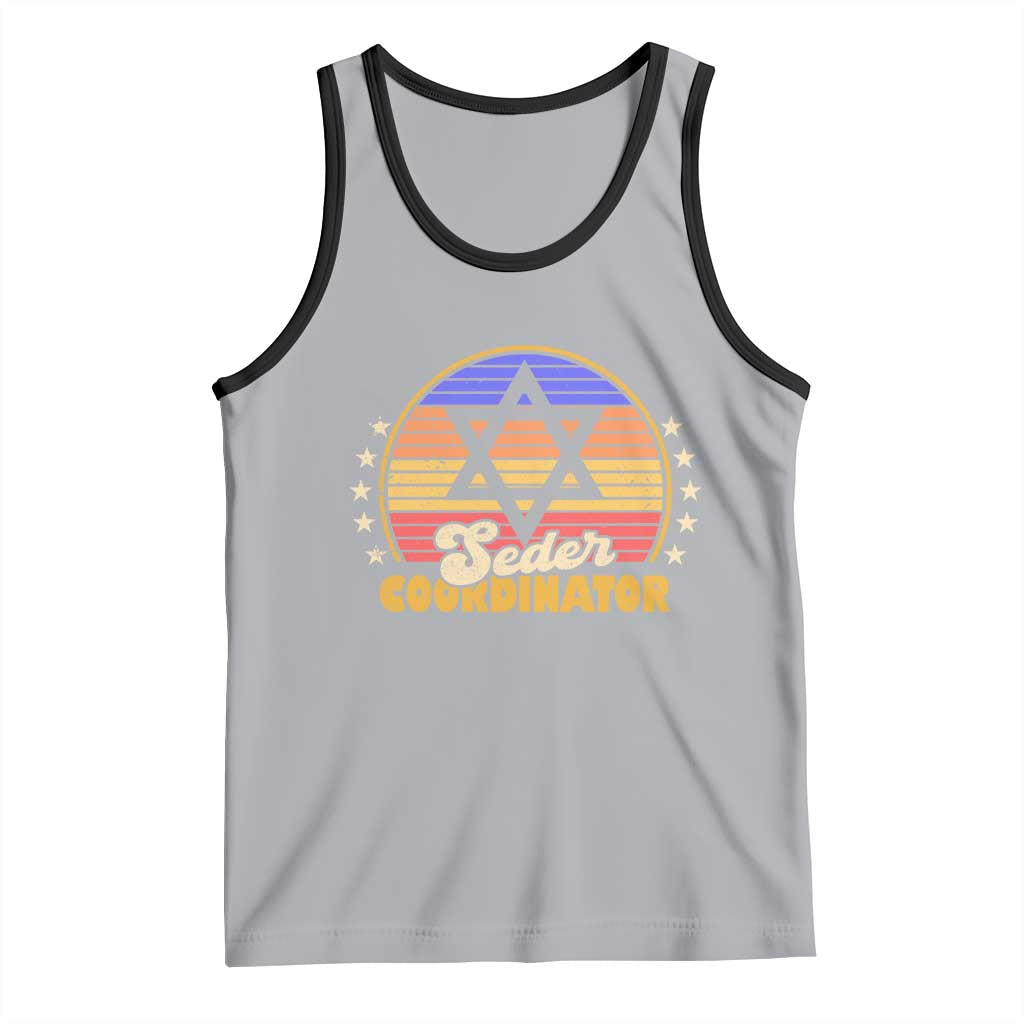 Funny Passover Tank Top Seder Coordinator Jewish Passover Leader TS02 Athletic Heather Black Print Your Wear
