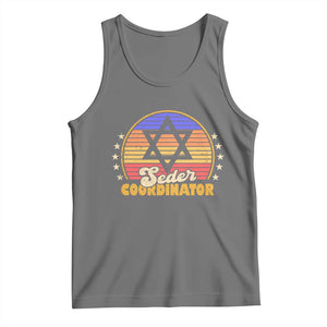Funny Passover Tank Top Seder Coordinator Jewish Passover Leader TS02 Black Heather Print Your Wear