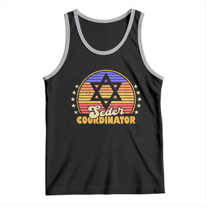 Funny Passover Tank Top Seder Coordinator Jewish Passover Leader TS02 Black Athletic Heather Print Your Wear