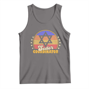 Funny Passover Tank Top Seder Coordinator Jewish Passover Leader TS02 Deep Heather Print Your Wear