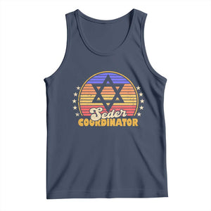 Funny Passover Tank Top Seder Coordinator Jewish Passover Leader TS02 Navy Print Your Wear