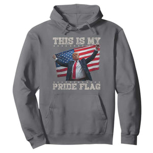 Funny Patriot Trump This Is My Pride Flag Hoodie 4th Of July American Flag TS11 Charcoal Print Your Wear