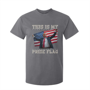 Funny Patriot Trump This Is My Pride Flag T Shirt For Kid 4th Of July American Flag TS11 Charcoal Print Your Wear