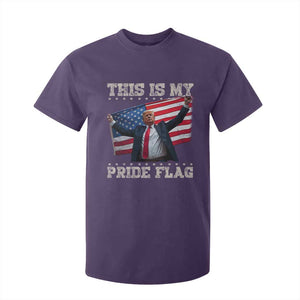 Funny Patriot Trump This Is My Pride Flag T Shirt For Kid 4th Of July American Flag TS11 Purple Print Your Wear