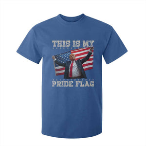 Funny Patriot Trump This Is My Pride Flag T Shirt For Kid 4th Of July American Flag TS11 Royal Blue Print Your Wear