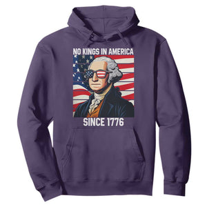 Funny Patriotic Founding Father Hoodie No Kings in America Since 1776 4th of July TS02 Purple Print Your Wear