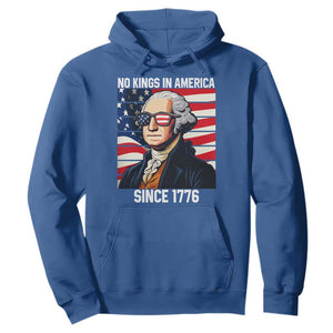Funny Patriotic Founding Father Hoodie No Kings in America Since 1776 4th of July TS02 Royal Blue Print Your Wear