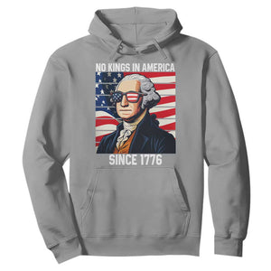 Funny Patriotic Founding Father Hoodie No Kings in America Since 1776 4th of July TS02 Sport Gray Print Your Wear