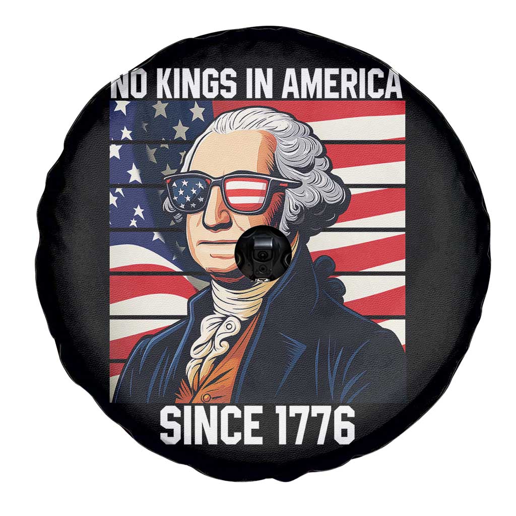 Funny Patriotic Founding Father Spare Tire Cover No Kings in America Since 1776 4th of July TS02 Print Your Wear