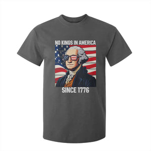 Funny Patriotic Founding Father T Shirt For Kid No Kings in America Since 1776 4th of July TS02 Dark Heather Print Your Wear