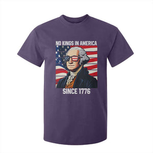 Funny Patriotic Founding Father T Shirt For Kid No Kings in America Since 1776 4th of July TS02 Purple Print Your Wear