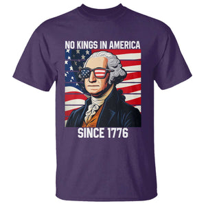 Funny Patriotic Founding Father T Shirt No Kings in America Since 1776 4th of July TS02 Purple Print Your Wear