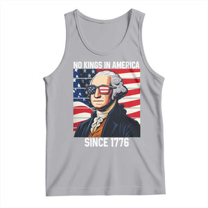 Funny Patriotic Founding Father Tank Top No Kings in America Since 1776 4th of July TS02 Athletic Heather Print Your Wear