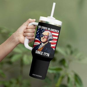 Funny Patriotic Founding Father Tumbler With Handle No Kings in America Since 1776 4th of July TS02 Print Your Wear
