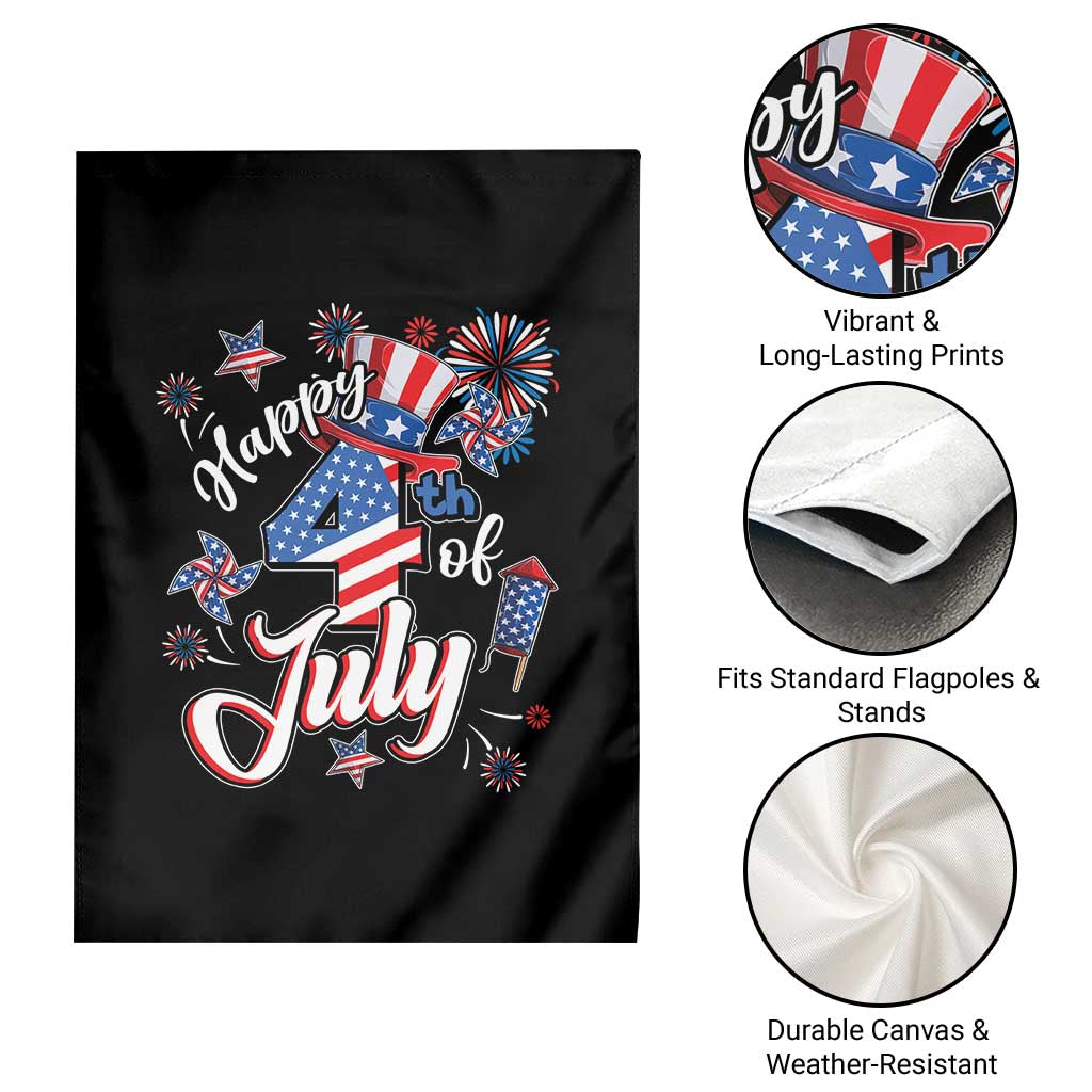 Funny Patriotic Independence Day Garden Flag Happy 4th Of July American Firework TS11 Print Your Wear