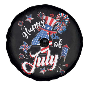 Funny Patriotic Independence Day Spare Tire Cover Happy 4th Of July American Firework TS11 Print Your Wear