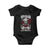 Funny Patriotic Military Veteran Baby Onesie I Have Two Titles Veteran And Grumpy US Military Pride TS02 Black Print Your Wear