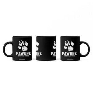 Funny Pawdre I Spoil Dogs Coffee Mug Fur Dad Fathers Day Vintage Paw Prints TS11 Print Your Wear