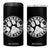 Funny Pawdre The Dog Father 4 in 1 Can Cooler Tumbler Fur Dad Fathers Day Distressed Paw Prints TS11 One Size: 16 oz Black Print Your Wear