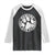 Funny Pawdre The Dog Father Raglan Shirt Fur Dad Fathers Day Distressed Paw Prints TS11 Black White Print Your Wear
