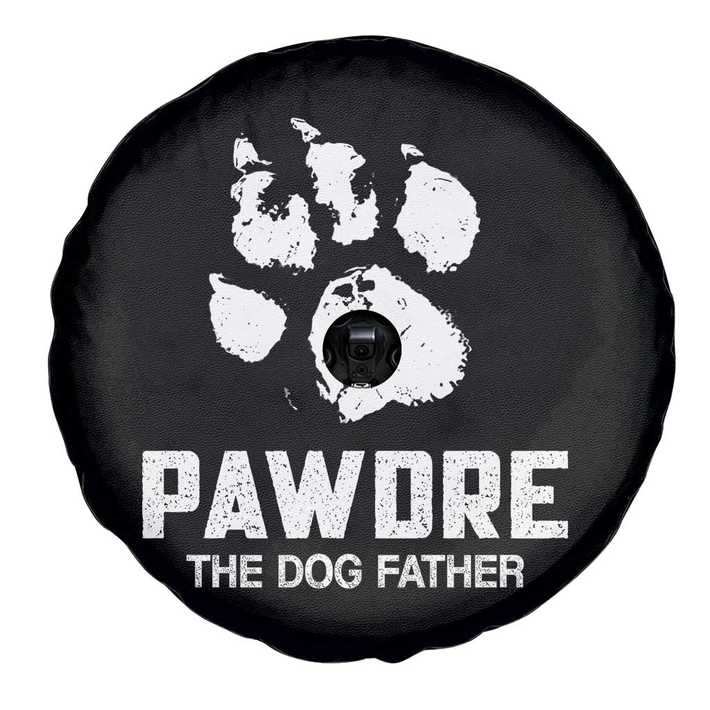 Funny Pawdre The Dog Father Spare Tire Cover Fur Dad Fathers Day Vintage Paw Prints TS11 Print Your Wear