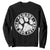 Funny Pawdre The Dog Father Sweatshirt Fur Dad Fathers Day Distressed Paw Prints TS11 Black Print Your Wear