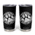 Funny Pawdre The Dog Father Tumbler Cup Fur Dad Fathers Day Distressed Paw Prints TS11 Black Print Your Wear