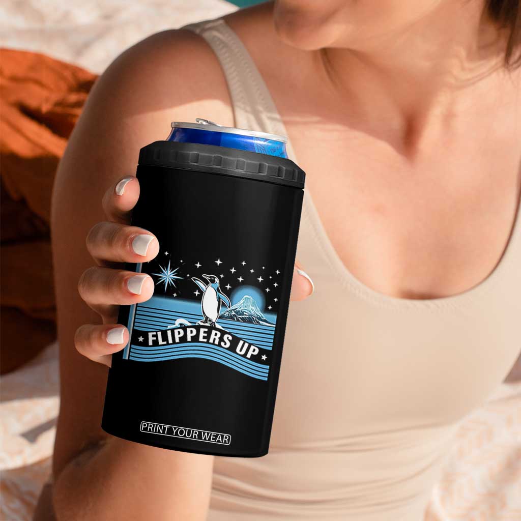 Funny Penguin Resist 4 in 1 Can Cooler Tumbler Heard Island Flippers Up I Stand With Penguins TS02 Print Your Wear
