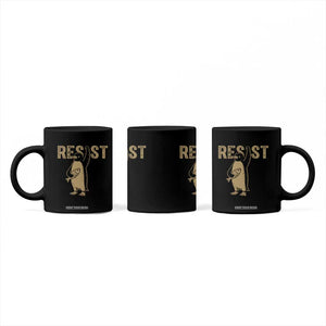 Funny Penguin Resist Coffee Mug Against Tariffs Activism Vintage TS02 Print Your Wear