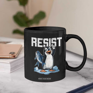 Funny Penguin Resist Coffee Mug Against Tariffs Protest TS02 Print Your Wear