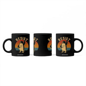 Funny Penguin Resist Coffee Mug Against Tariffs Retro Vintage TS02 Print Your Wear